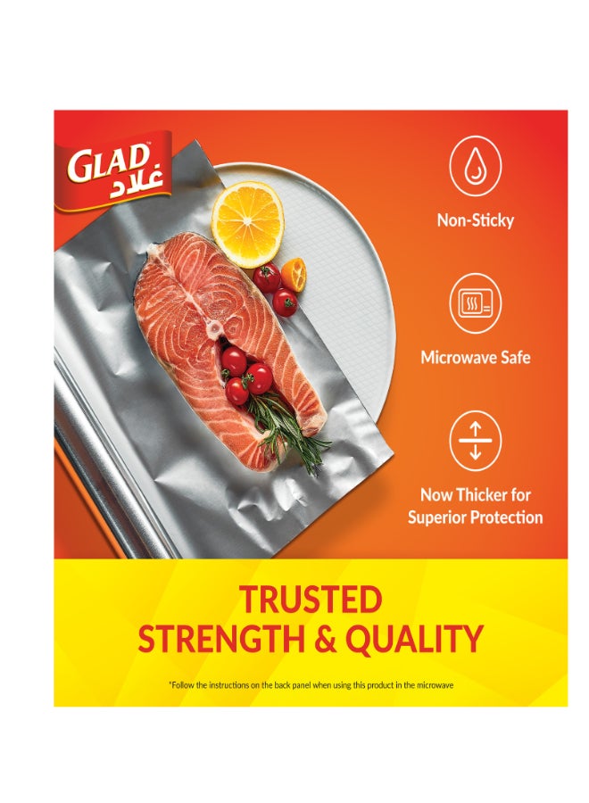 غلاد رقائق الألومنيوم 200 قدماً مربعاً. 33.8x5.9x5.9cm - Image 2