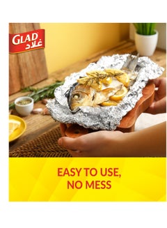Glad Aluminum Foil 200 sq.ft. Yellow 33.8x5.9x5.9cm  - Image 3