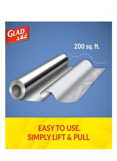 Glad Aluminum Foil 200 sq.ft. Yellow 33.8x5.9x5.9cm  - Image 5