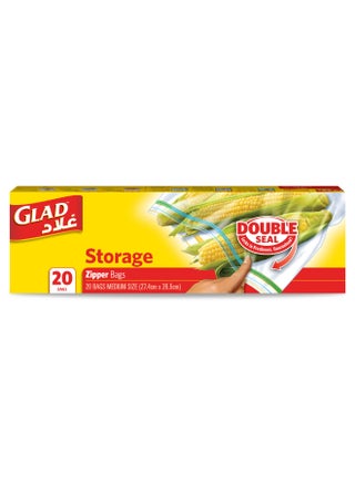 Zipper Storage Bags 20 Count yellow 27.4 x 26.5cm - pnsku/N11627655A/45/_/1731411731/f21f9a87-8aee-4af4-99e7-308a135ef023