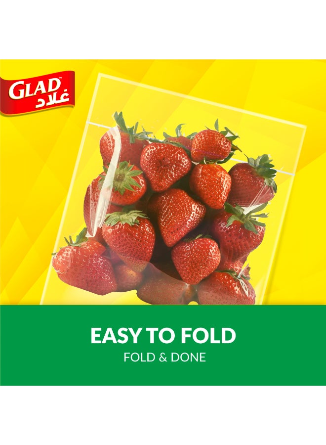Glad Sandwich Fold Top Bags 180 Count 13.5x16cm yellow - Image 3