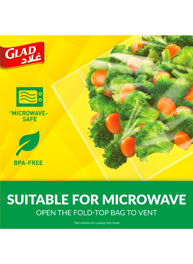 Glad Sandwich Fold Top Bags 180 Count 13.5x16cm yellow - Image 4
