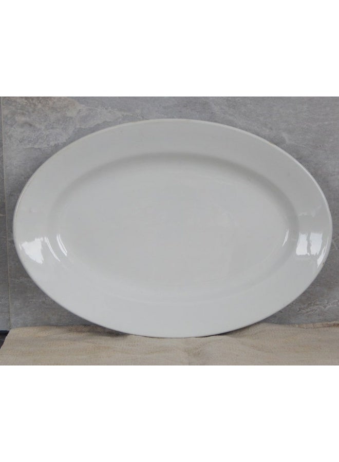 آريان صحن Brasserie بيضاوي أبيض 22x16سم  - Image 1