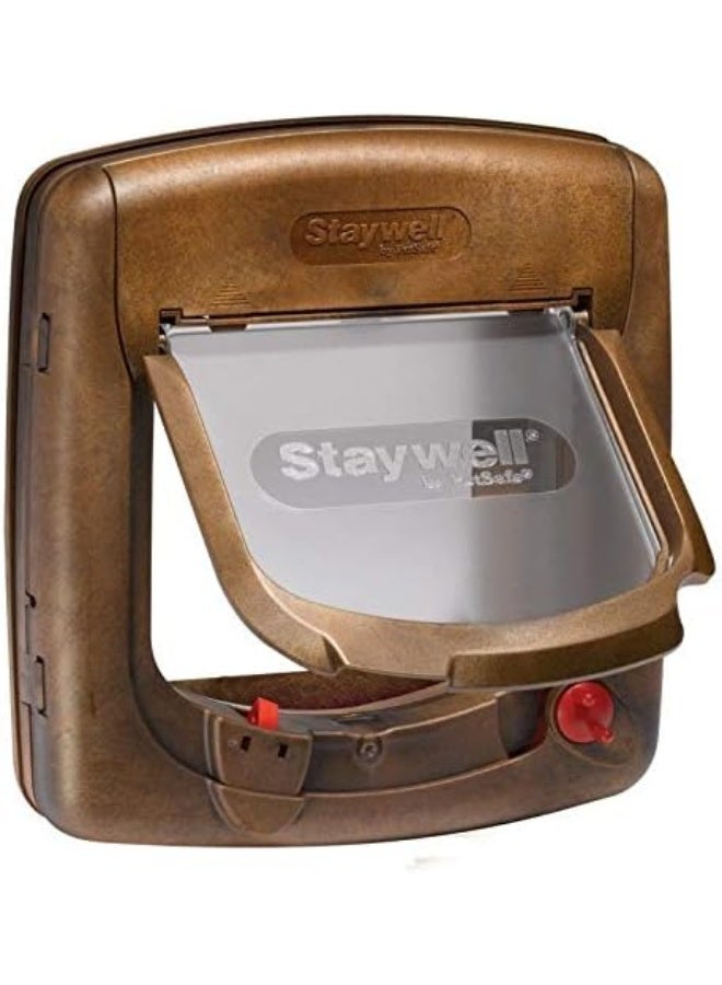 PetSafe Magnetic 4 Way Locking Deluxe Cat Flap Wood  - Image 2