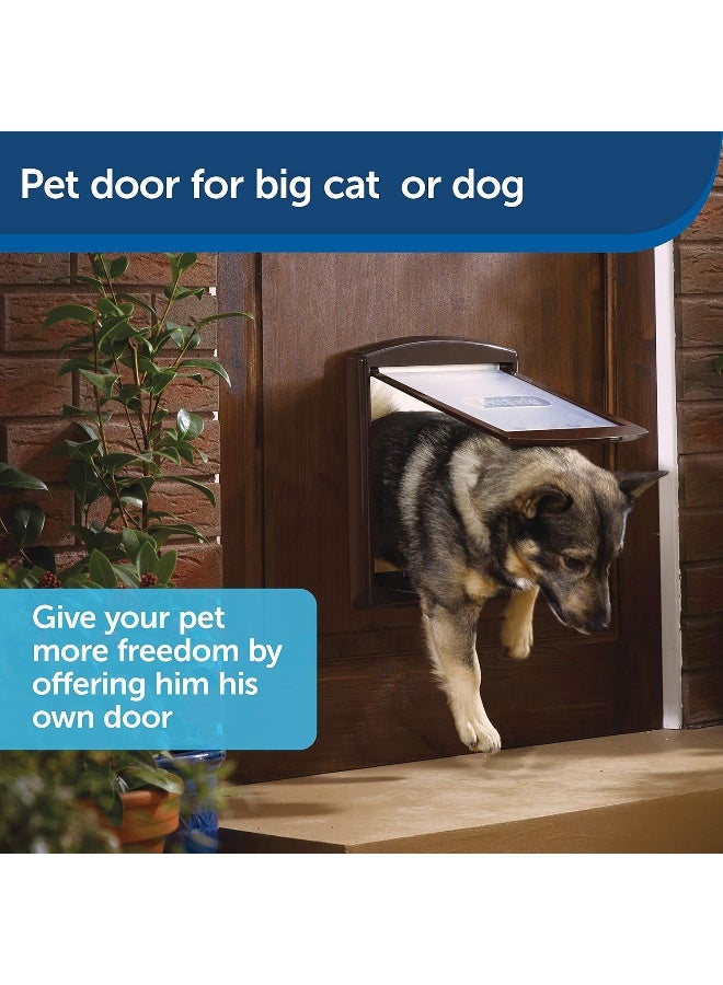 PetSafe Original 2 Way Pet Door Brown Medium  - Image 4
