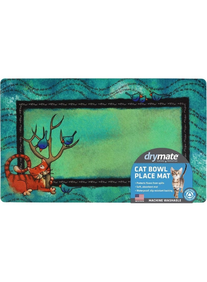 drymate Cat Place Mat Tree Kitty Green - Image 2