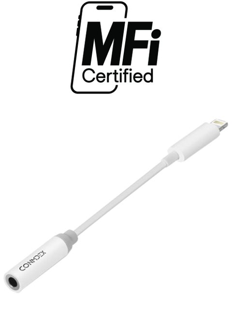 Lightning To Headphone Jack Adapter For Apple iPhone 7 White