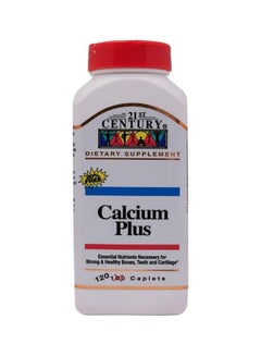 21st CENTURY Calcium Plus Caplets, 120 Count  - Image 1