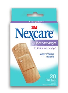Nexcare Sheer Bandages 20 Piece  - Image 1
