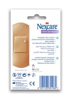 Nexcare Sheer Bandages 20 Piece  - Image 2