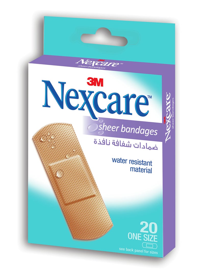 Nexcare Sheer Bandages 20 Piece  - Image 3