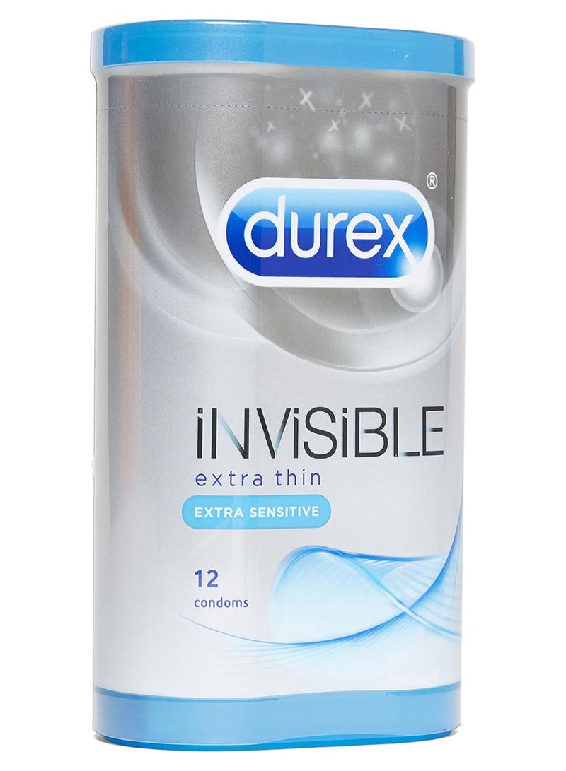 دوريكس مجموعة من 12 واقياً ذكرياً شفاف رقيق للغاية