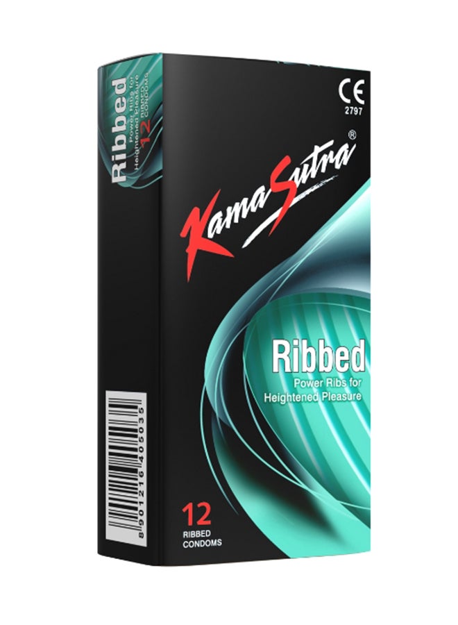 Ribbed Condom 12 Pieces 