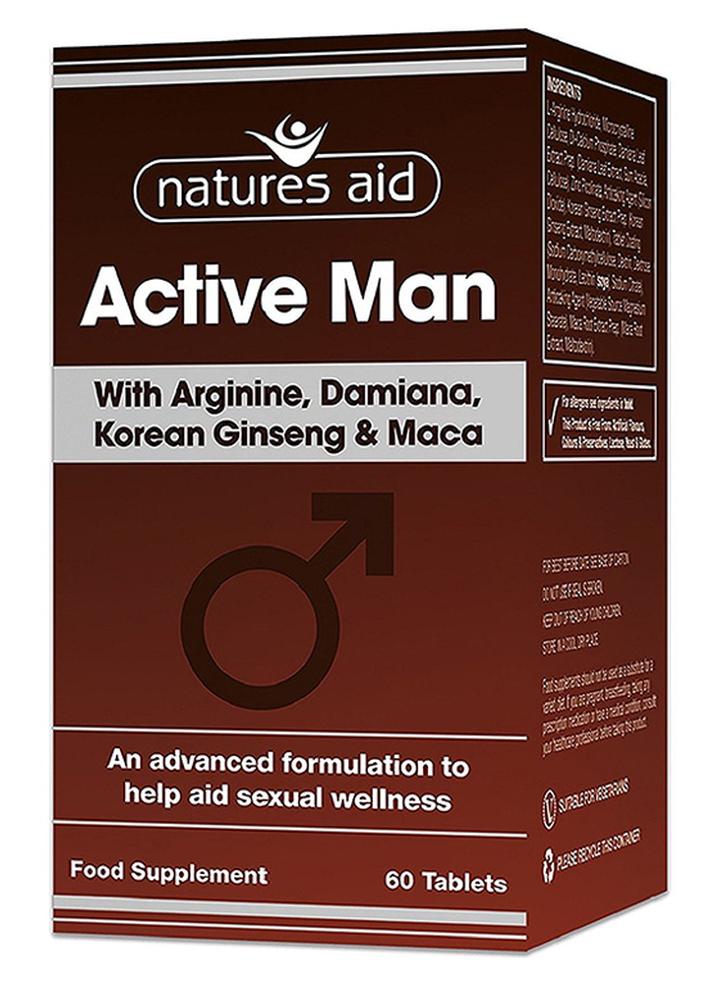 Natures Aid Pack Of 60 Active Man Tablets - Image 1
