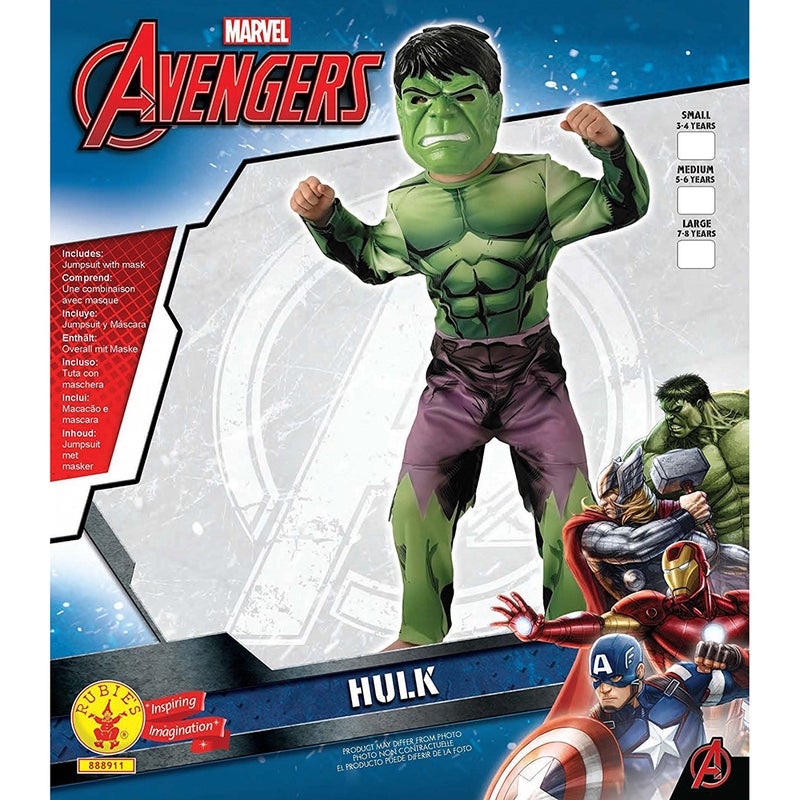 RUBIE'S Deluxe Muscle Chest Hulk Classic Costume - Image 5
