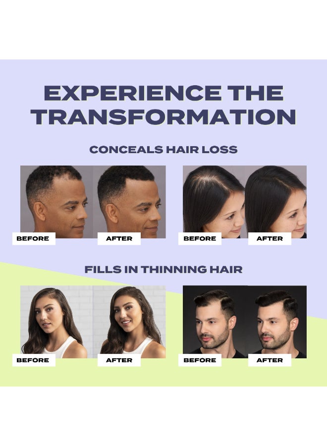 Hair Perfecting Duo Hair Fiber Applicator & Hairline Optimizer Comb Precision Application Tool for Thinning Hair - Med Blonde 12grams