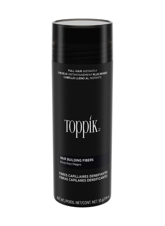 Toppik Hair Building Fibers Black Hair Color 55 Grams Black 55grams  - Image 1