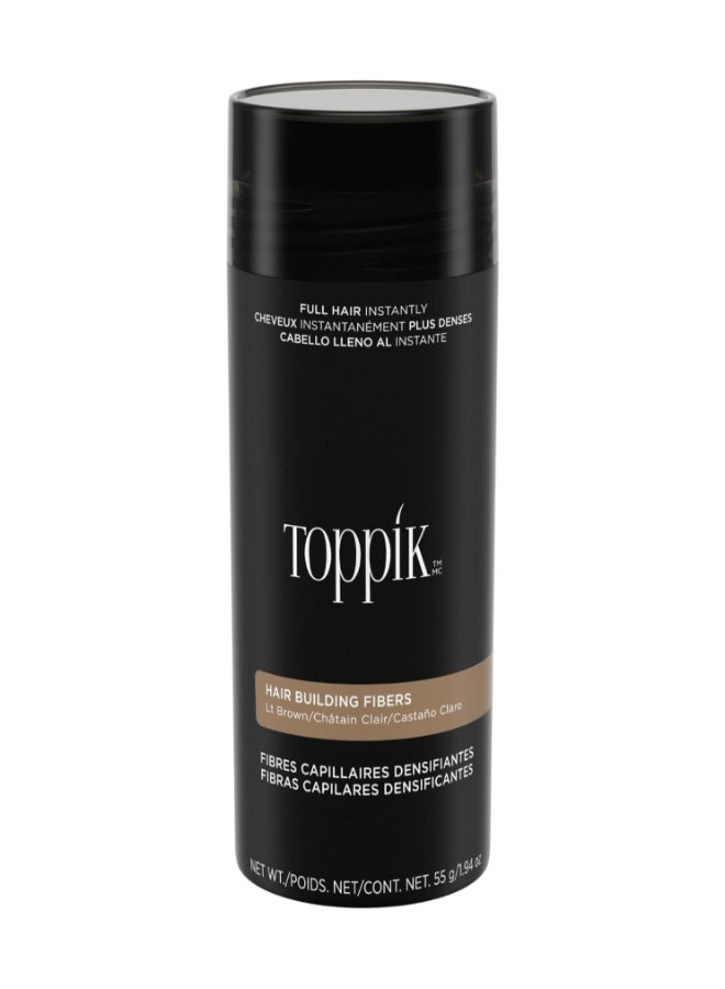 Toppik Hair Building Fibers Light Brown Hair Color 55 Grams Light Brown 55grams  - Image 1