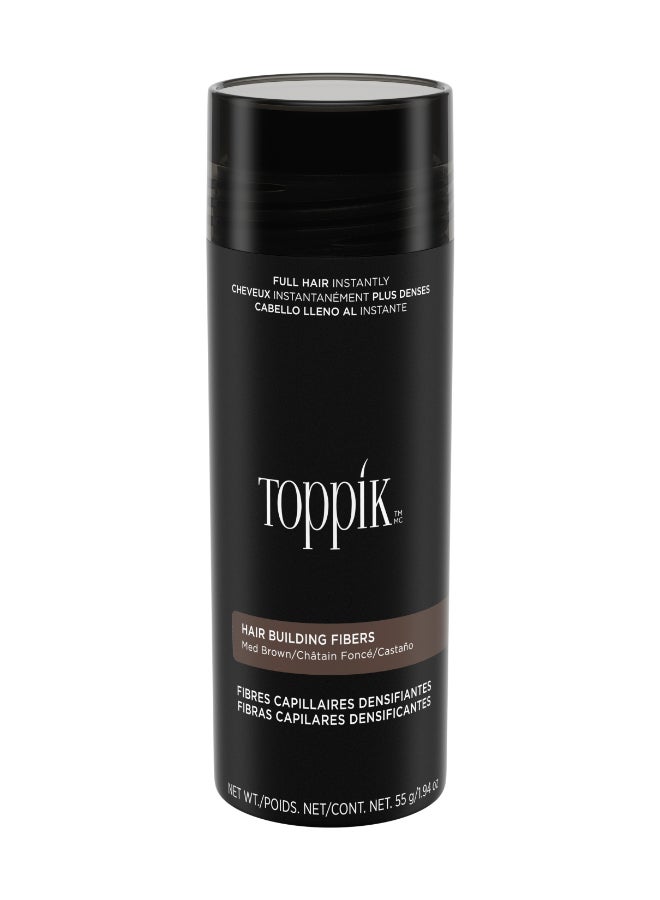 Toppik - Hair Building Fibers Medium Brown Hair Color 55 Grams Medium Brown 55grams - Image 1