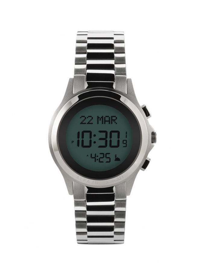 Al Fajr Men's Stainless Steel Digital Watch Wr02 - Image 1