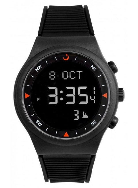 Men's Rubber Youth Digital Watch WY-16 - 38 mm - Black