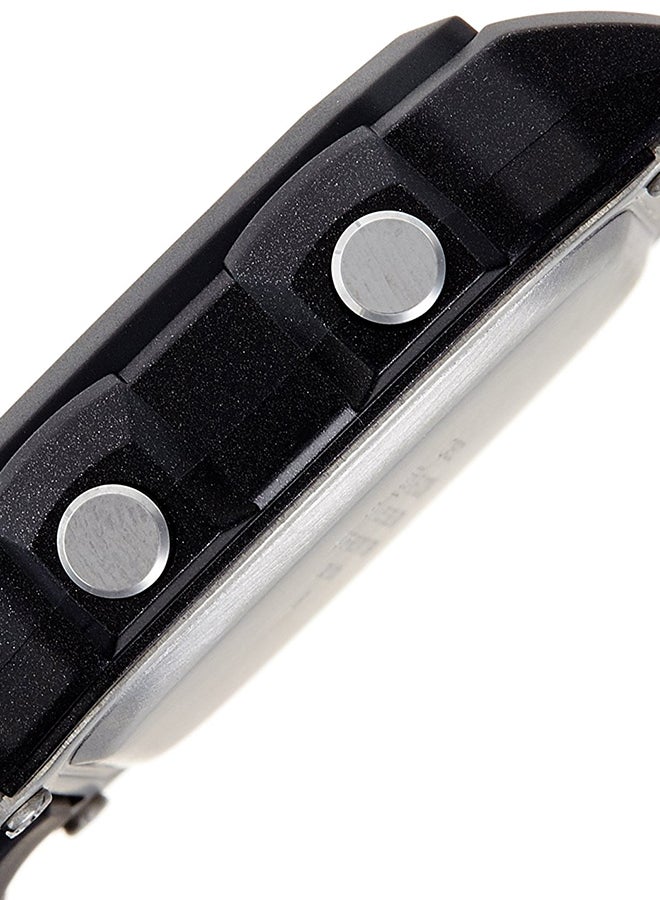 كاسيو ساعة يد رقمية مقاومة للماء بسوار من الراتينج طراز AE-1200WH-1AVDF - 42 مم - لون أسود للرجال - Image 3