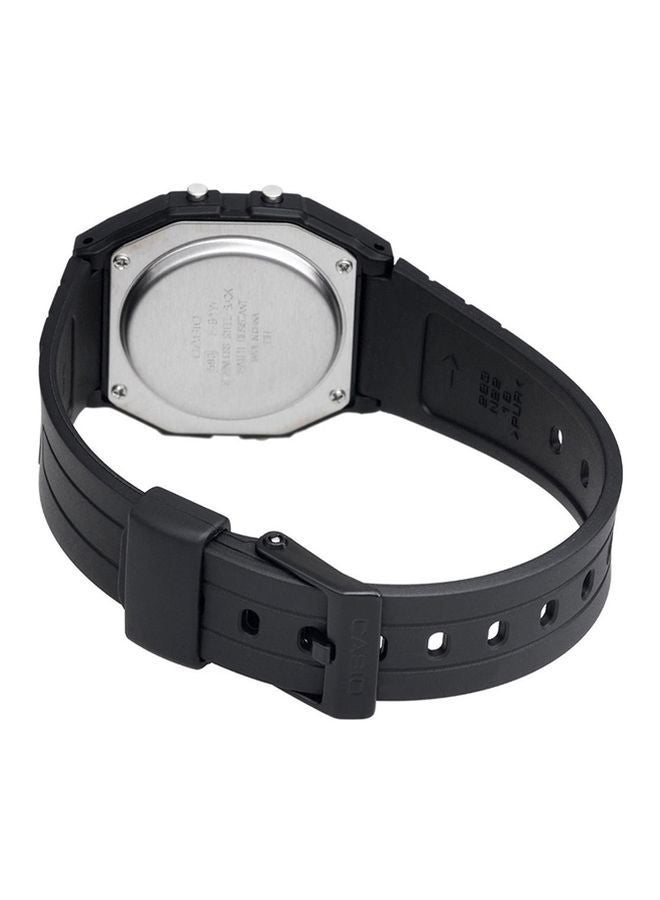 CASIO Men's Water Resistant Digital Watch F-91W-1DG Black - Image 2