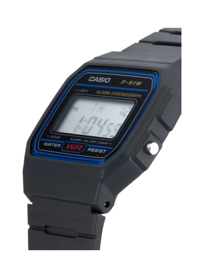 CASIO Men's Water Resistant Digital Watch F-91W-1DG Black - Image 3