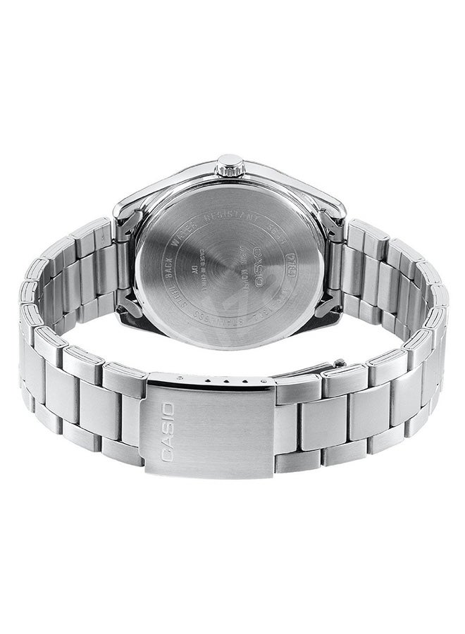 كاسيو ساعة يد كوارتز بعقارب بسوار من الإستانلس ستيل طراز MTP-1302D-1A1 - مقاس 41 مم - لون فضي للرجال - Image 2