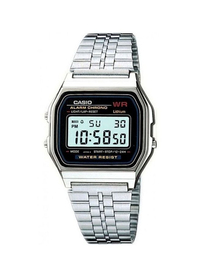 CASIO Men's Water Resistant Digital Watch A159WA-N1DF - 33 mm - Silver - Image 1