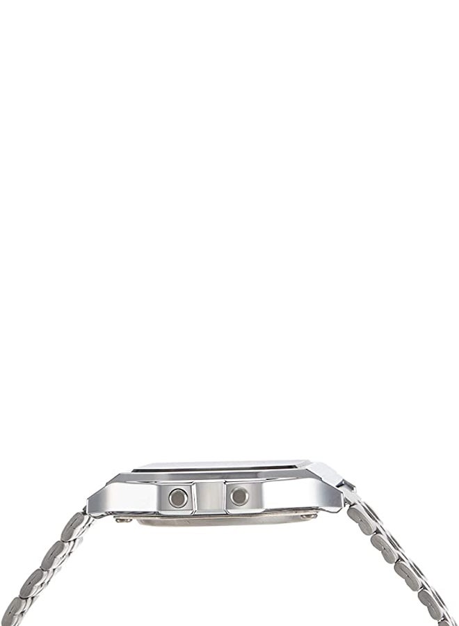 CASIO Men's Water Resistant Digital Watch A159WA-N1DF - 33 mm - Silver - Image 3