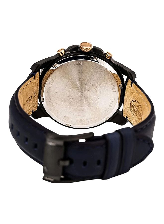 FOSSIL Men's Grant Water Resistant Analog Watch FS5061 - 43 mm - Blue - Image 2