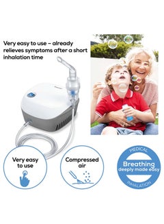 Beurer IH18 Home-Use Nebuliser. Electric Inhaler For nebulising Liquid Medication for colds, Asthma and Respiratory Diseases. Compressed Air Technology. For Adults And Children. Medical Device  - Image 2