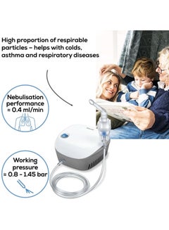 Beurer IH18 Home-Use Nebuliser. Electric Inhaler For nebulising Liquid Medication for colds, Asthma and Respiratory Diseases. Compressed Air Technology. For Adults And Children. Medical Device  - Image 4