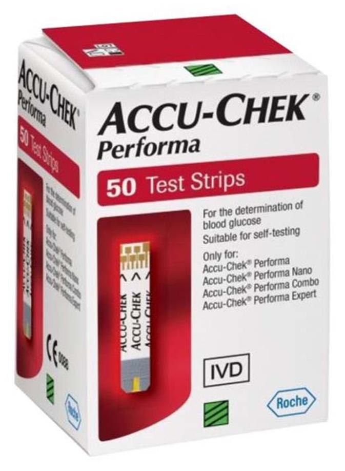 أكيو تشك مجموعة شرائط اختبار بيرفورما من 50 قطعة