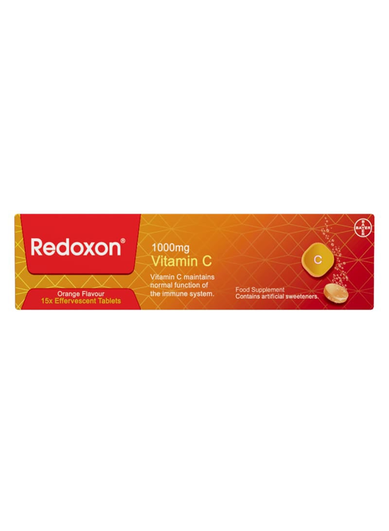 Redoxon - Vitamin C 1000 Mg Orange Flavour 15 Effervescent Tablets - Image 1