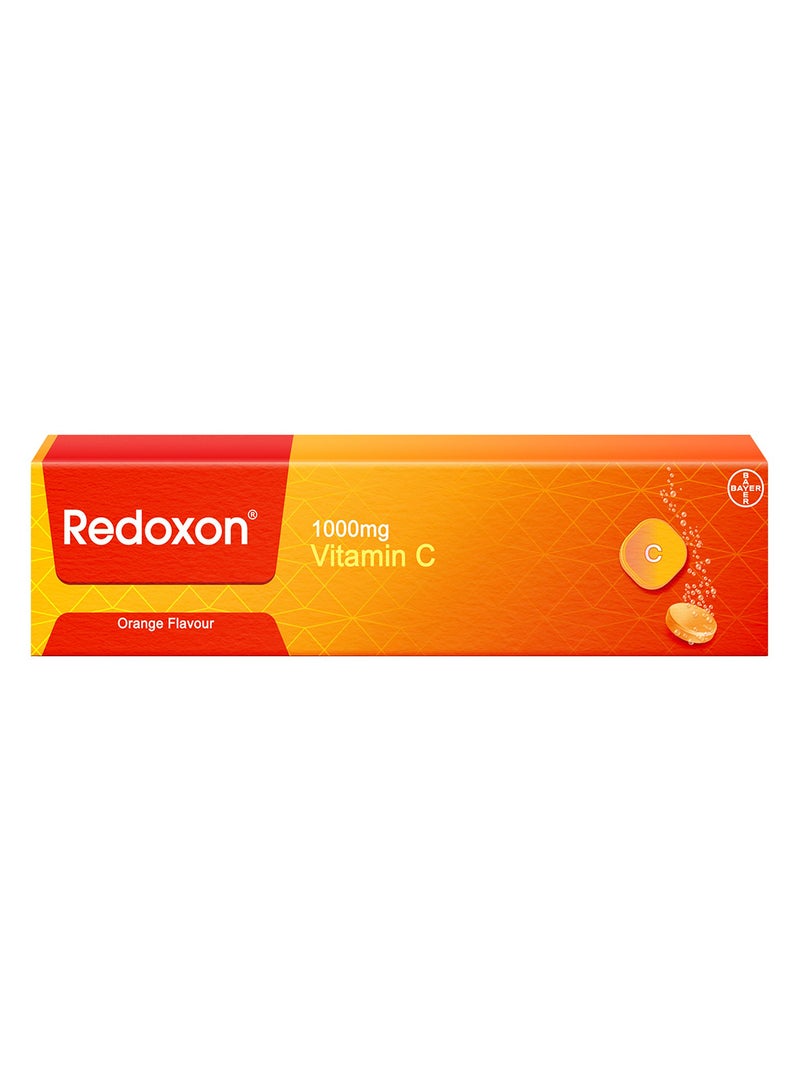 Redoxon Vitamin C Effervescent Tablets – Daily Immunity Support & Natural Defense Support – Orange Flavor – 15 Tablets - Image 3