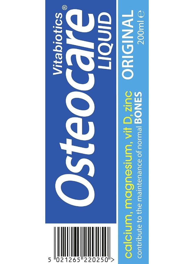 Vitabiotics - Osteocare Liquid Orange Flavour 200ml - Image 1