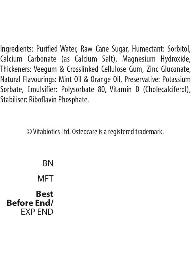 Vitabiotics - Osteocare Liquid Orange Flavour 200ml - Image 1