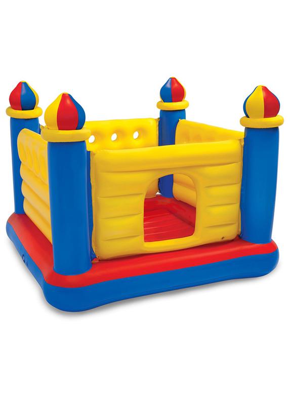INTEX Jump-O-Lene Inflatable Bouncer Castle House 1.75m x 1.75m x 1.35m - Image 1