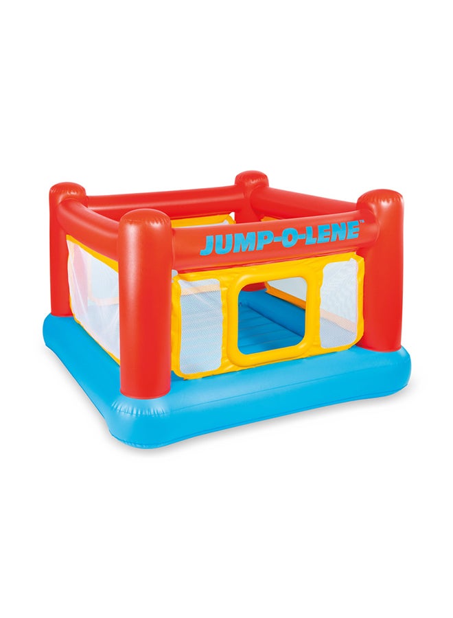 INTEX Jump-O-Lene Inflatable Bouncer Play House 1.74m x 1.74m x 1.12m 174x174x112cm - Image 1