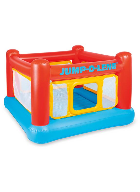 INTEX Jump-O-Lene Inflatable Bouncer Play House 1.74m x 1.74m x 1.12m 174x174x112cm - Image 1