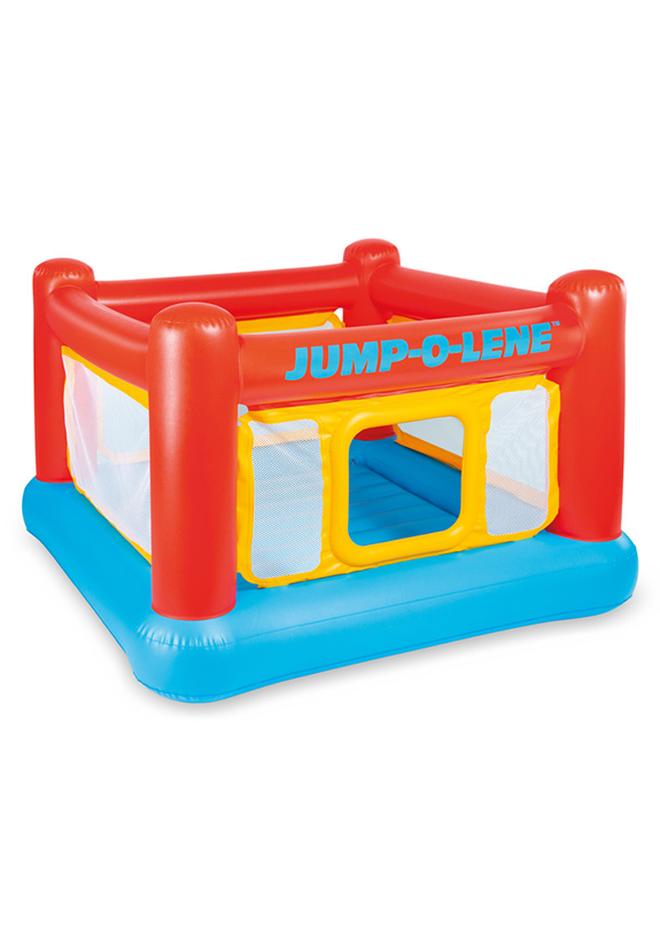 INTEX Jump-O-Lene Inflatable Bouncer Play House 1.74m x 1.74m x 1.12m 174x174x112cm - Image 1