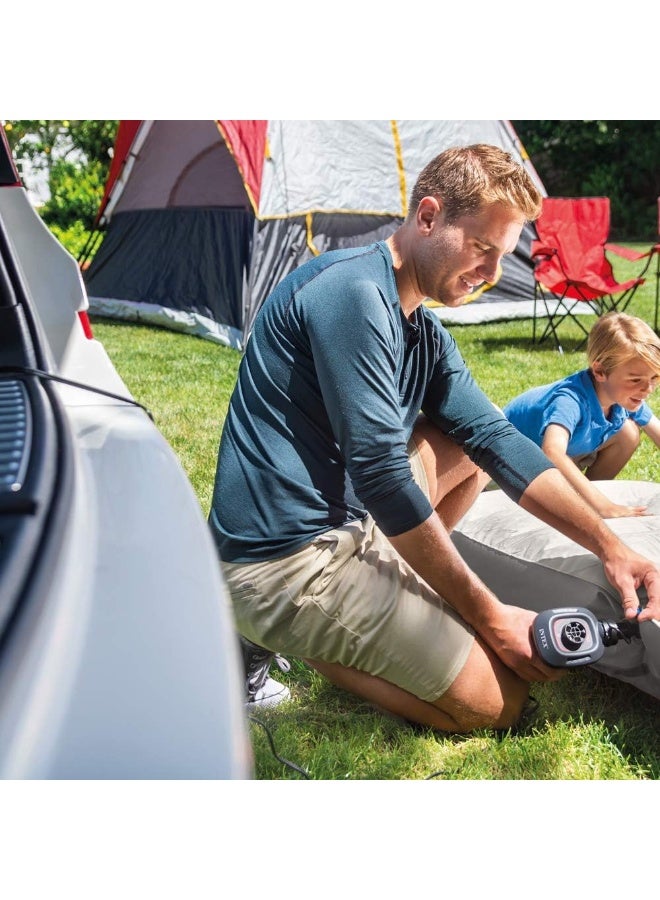 انتكس مضخة هواء كهربائية سريعة الملء بتيار مستمر 12 فولت - أسود - Image 4