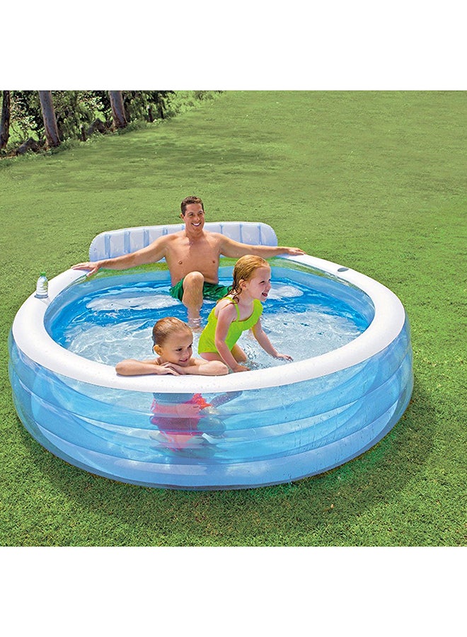 INTEX - 3-Rings Swim Center Family Lounge Pool 229x218x79cm - Image 1