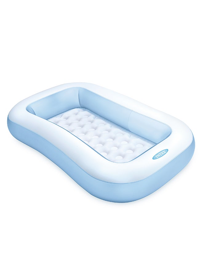 Intex Rectangular Inflatable Pool – Lightweight, Foldable & Easy Setup – Ideal for Kids & Families 166x100x25cm 166x100x25cm - Image 1
