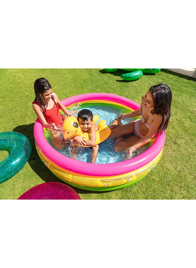 INTEX Intex Sunset Glow Inflatable Pool – 147x33 cm – Safe & Colorful Pool for Toddlers and Kids- Assorted styles