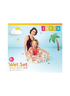 INTEX Beach Buddies 3-Ring Baby Pool 61x22cm  - Image 1