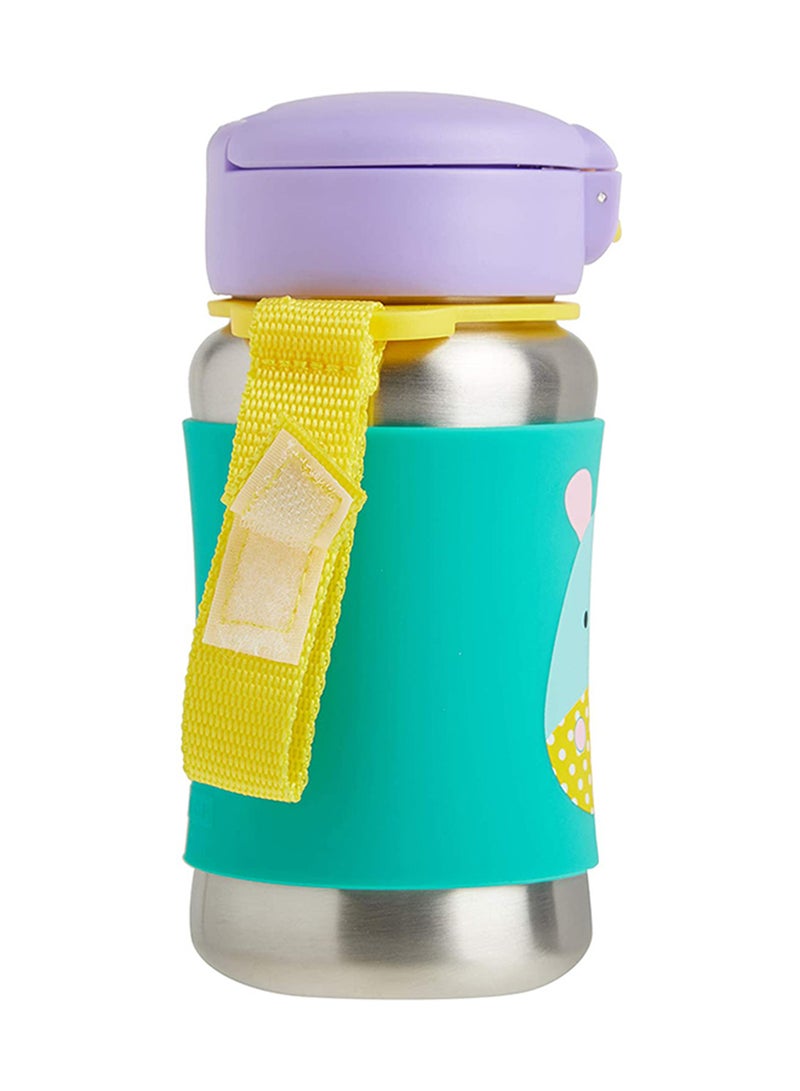 Skiphop Zoo Stainless Steel Straw Bottle, Eureka Unicorn, 350 Ml