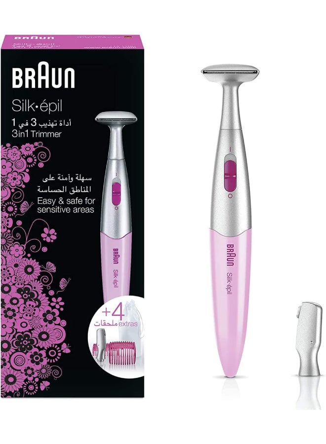 BRAUN Bikini Trimmer Kit FG 1100 Pink/Silver - Image 1